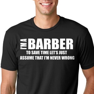 T-shirt da barbiere regalo per maglietta da barbiere T-shirt da barbiere professione