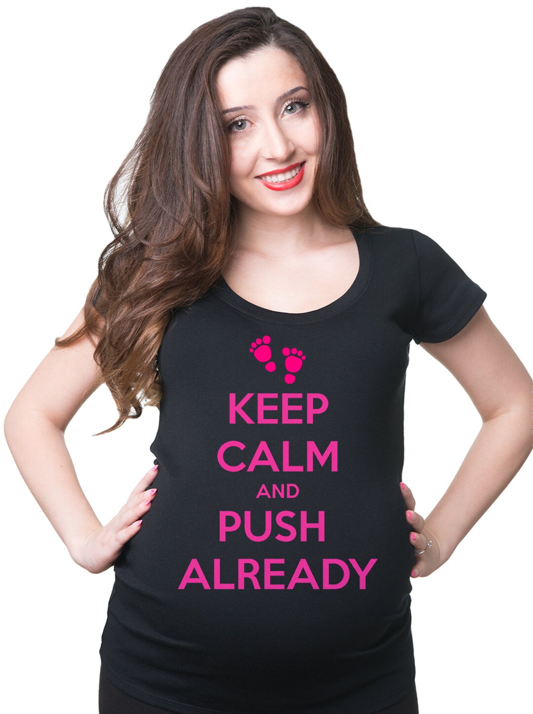 Funny Pregnancy Keep Calm Style Tshirt Maternity Top Pregnancy Baby