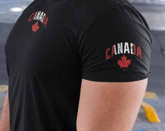 Canada t-shirt | canadian flag shirt | canada pride tee | maple leaf logo shirt | canadian pride unisex tee