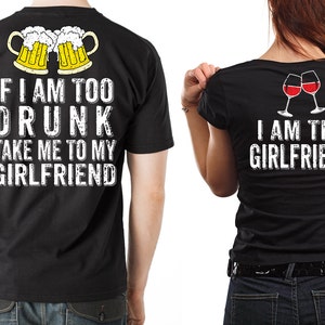 Couple Matching T-shirts Drinking Party T-Shirt Beer T-Shirt Gift For Girlfriend Gift For Boyfriend Pub T-Shirt