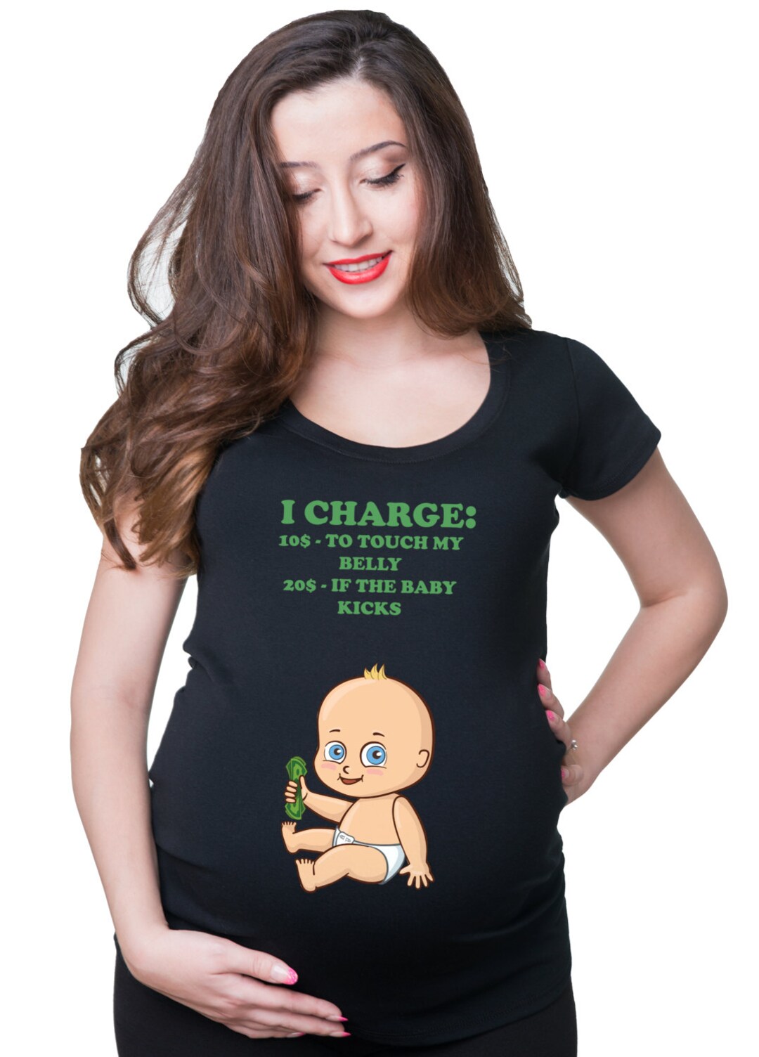 Funny Maternity Top Birth Announcement Tshirt Gift for Etsy