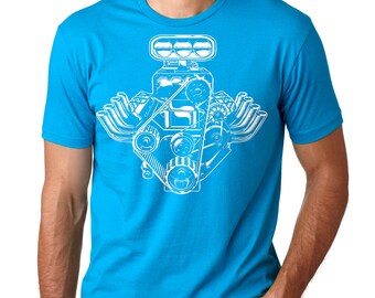 Moteur Voiture Moteur T-shirt American Muscle Voiture Pistons tee Shirt cadeau pour Moteur Voiture Moteur T-shirt American Muscle Voiture Pistons tee Shirt cadeau pour
