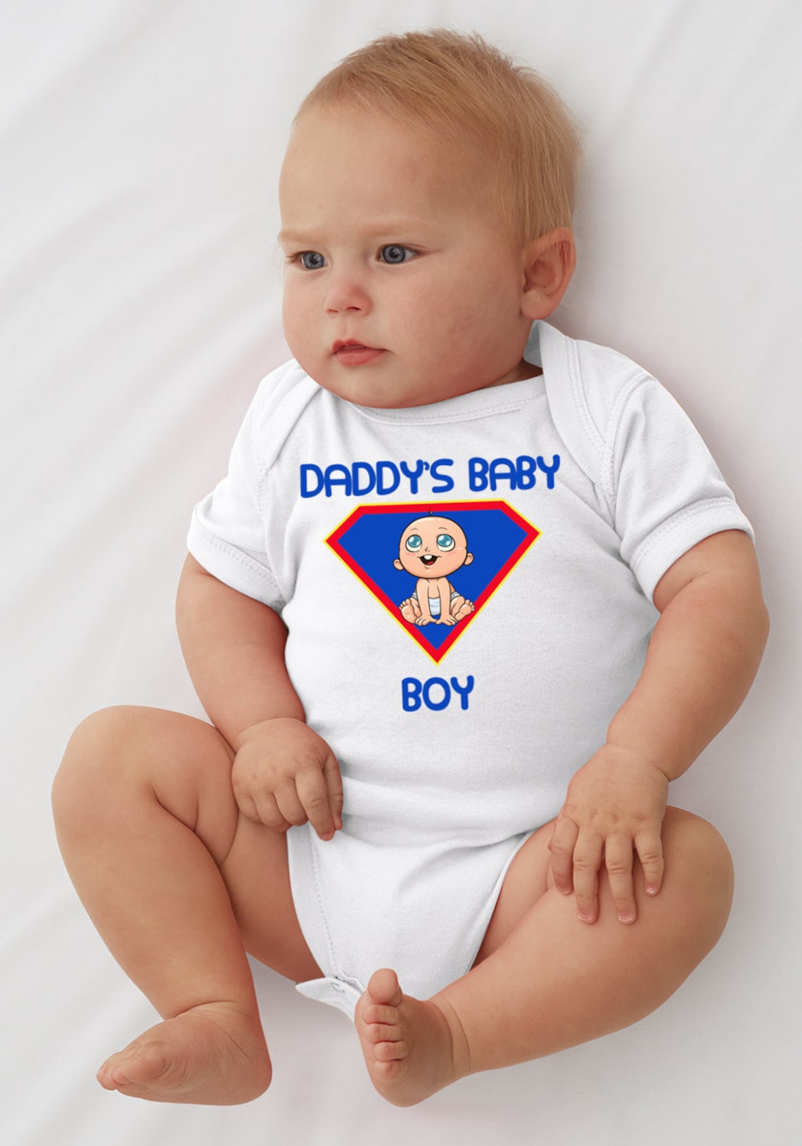 Daddy's Baby Boy Bodysuit Infant Bodysuit Tshirt Etsy
