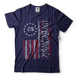 Patriotic T Shirtswe the People Flag Shirt Vintage USA Flag - Etsy