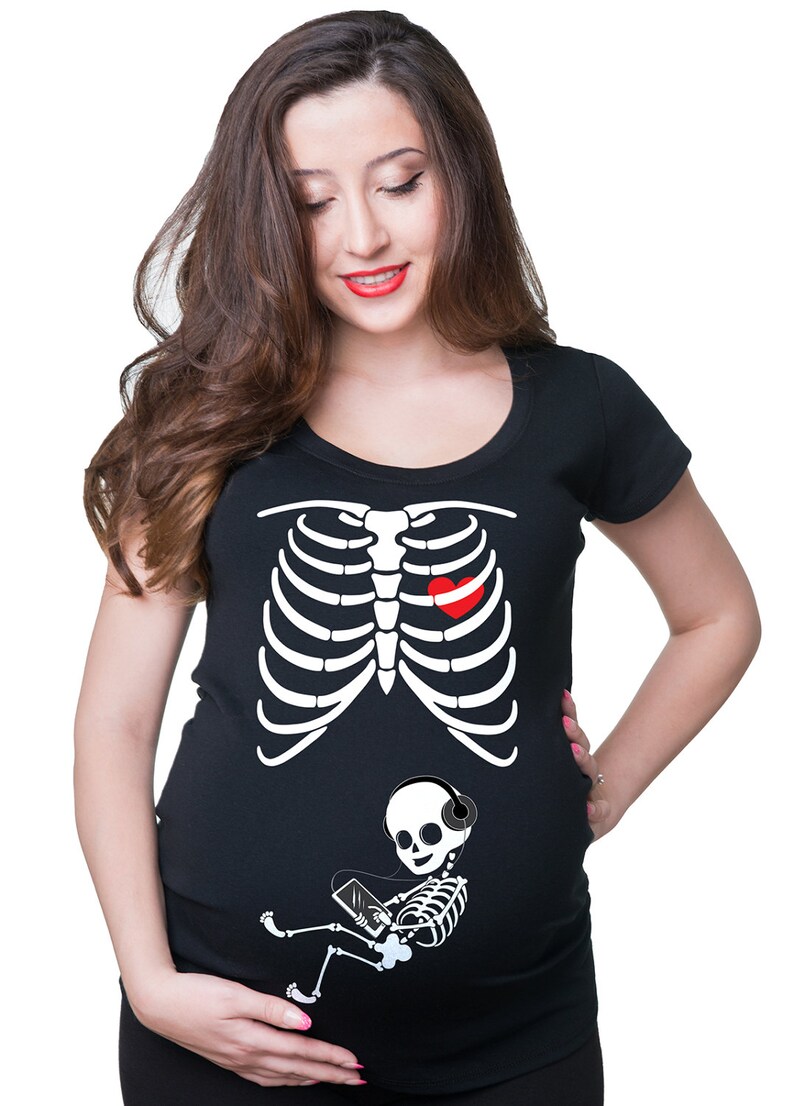 Maternity Halloween Costume Skeleton Baby Halloween Party Etsy