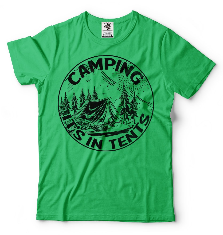 Camping T Shirtcamper T Shirt Funny Camping Shirtmountain T | Etsy