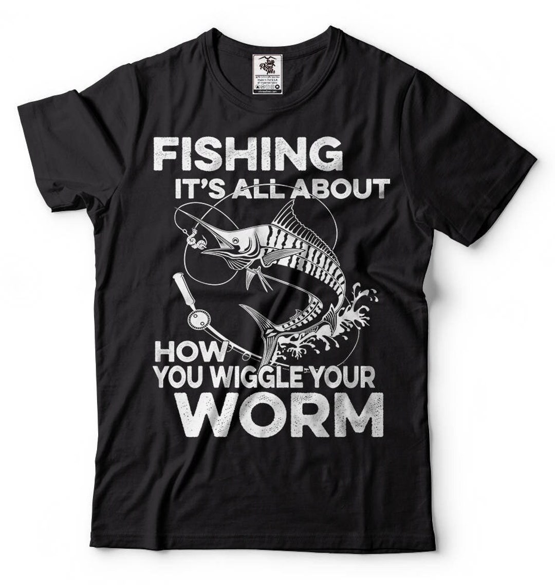 thumbnail interactive-video image 1 of Funny Fishing T-Shirt For Men - 'Fisherman' Gift Tee (100% Cotton, Crew Neck) 1 of 2
