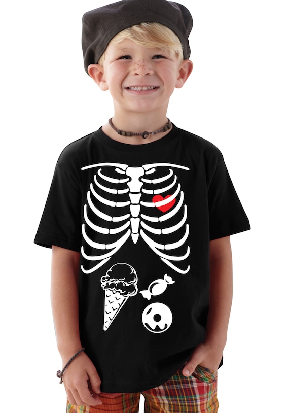 Camisetas de esqueleto para niños hotsell