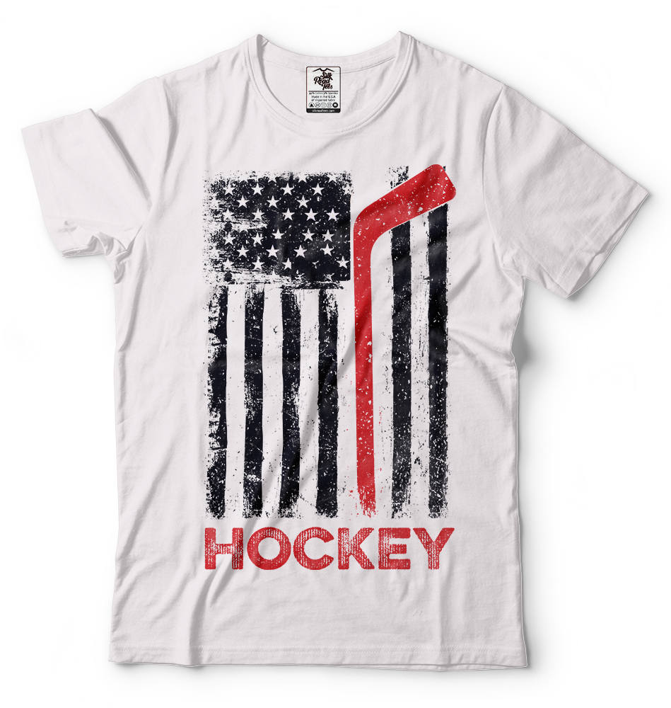 Hockey T Shirt US Flag