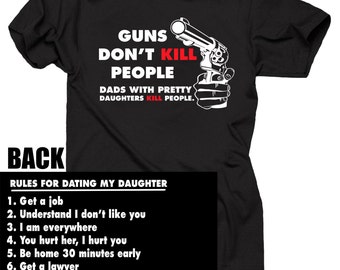 Gift For Dad Rules For Dating My Daughter T-shirt Gift For Father Fathers Day Gift