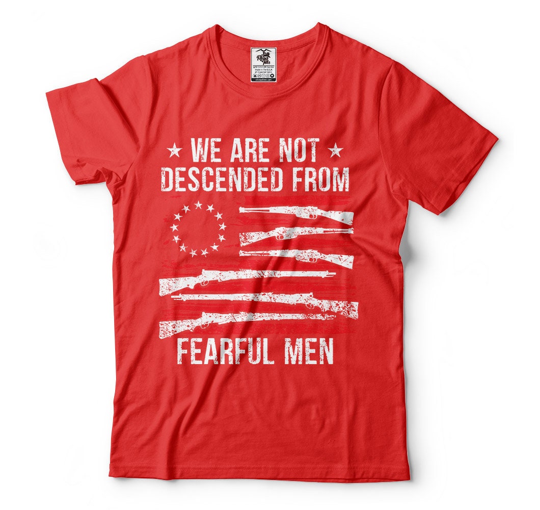 Patriotic Shirts for Men Gun Flag 