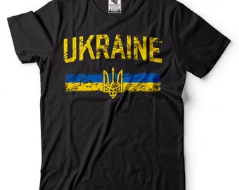 Ukraine Tee Ukraine Trident T shirt Ukraine Coat Of Arms Ukrainian Patriotic T Shirt Ukraine Heritage T shirt