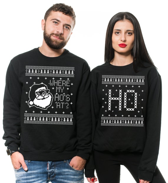 Suéteres de parejas navideñas suéter navideño feo donde está - Etsy España Suéteres de parejas navideñas suéter navideño feo donde está - Etsy España