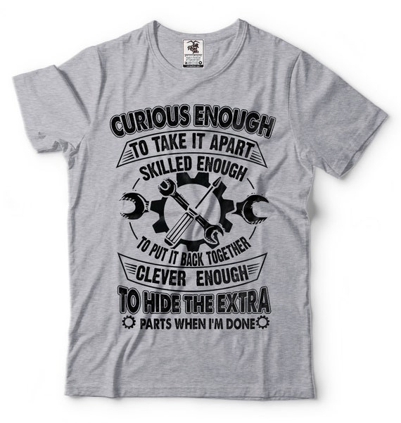 Funny Mechanic T-Shirt - Silk Road Tees Brand - 100% Cotton Graphic Tee For Car Lovers & DIYers - View #5