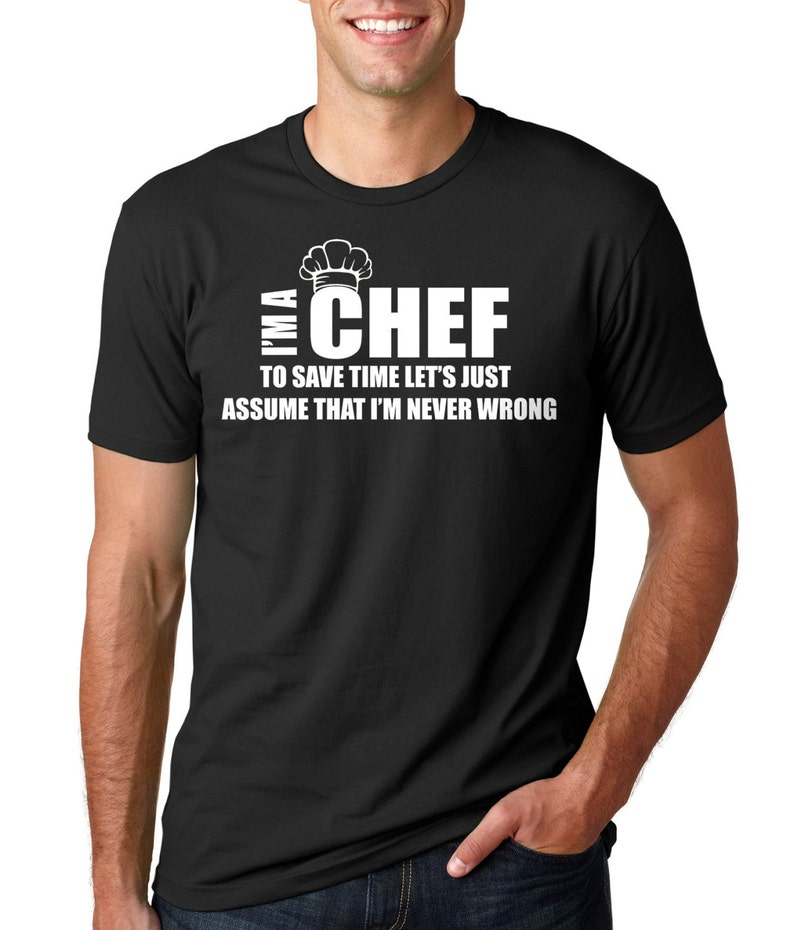 Chef Tshirt Gift for Cook Chef Funny Profession Tee Shirt Etsy