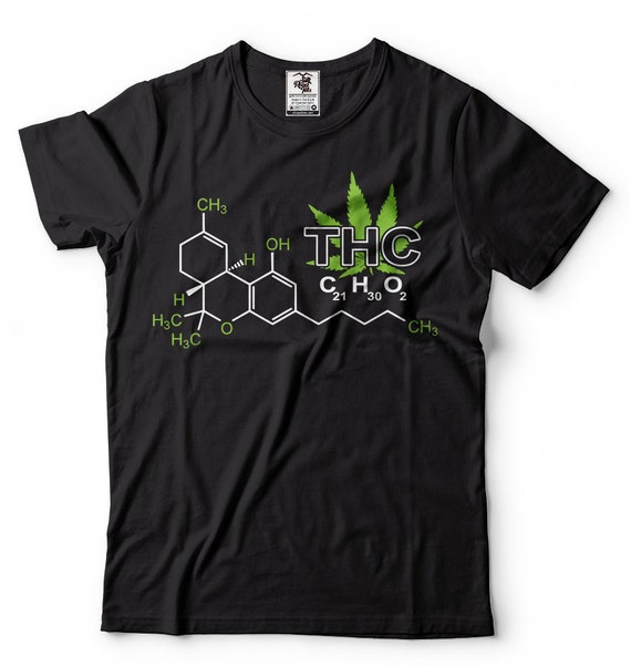 THC Molecule Tetrahydrocannabinol T-shirt Weed Cannabis Medical 