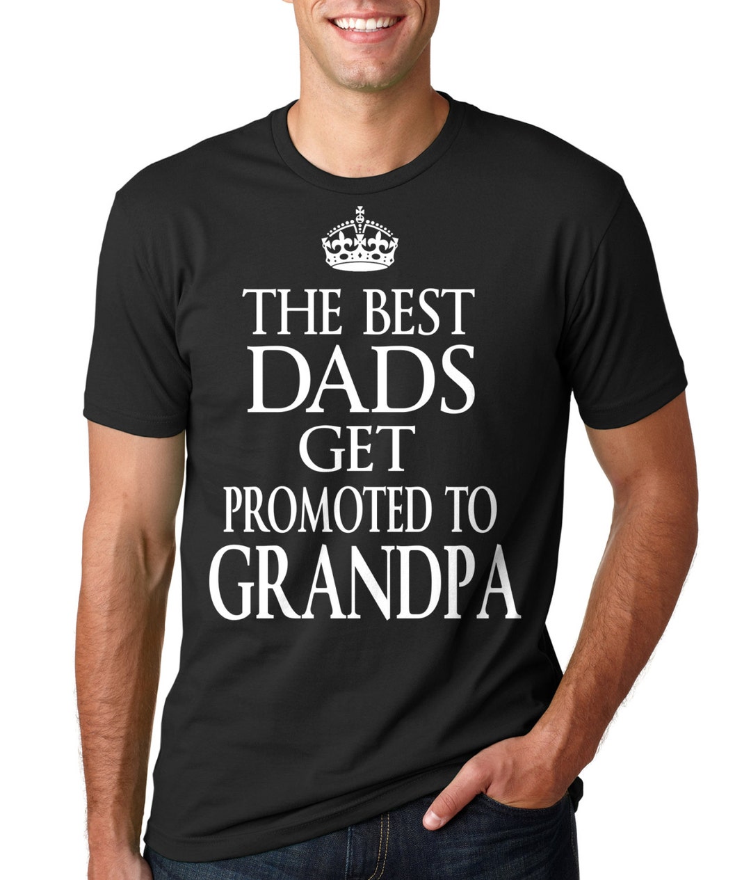 Gift for Grandpa T-shirt Baby Announcement Gift Best Dads - Etsy