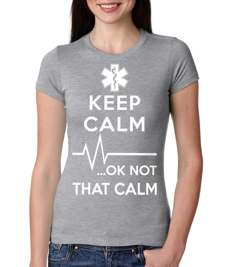 EMT T-shirt Funny Paramedic Woman Top Ladies Fit Gift for - Etsy