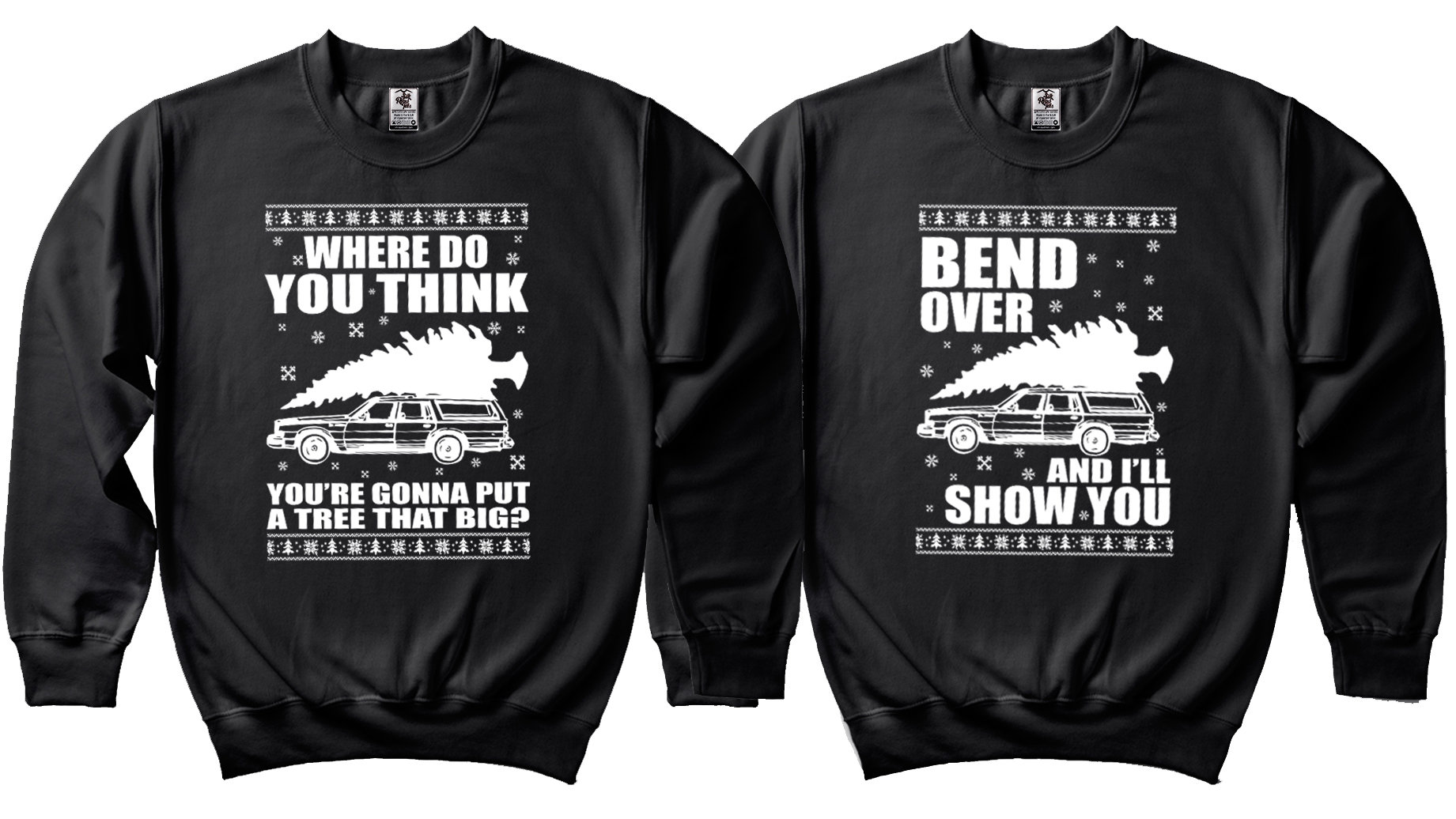 funny couple sweaters