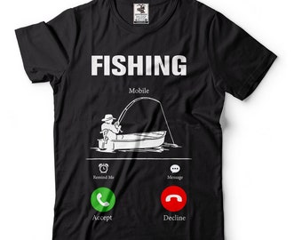Fishing T shirts Fishing Is Calling Gift For Fisherman Fisher Tee Shirt Cool Fishing Shirts Fathers Day Gift Ideas