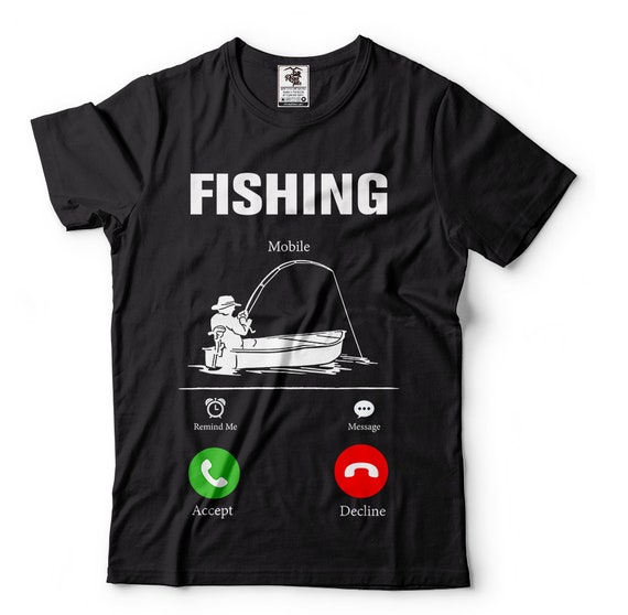 Fishing T Shirts Fishing is Calling Gift for Fisherman Fisher Tee