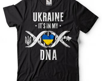 Amerikaans Oekraïens T-shirt Amerikaans Oekraïens Oekraïne T-shirt patriottische nationaliteit