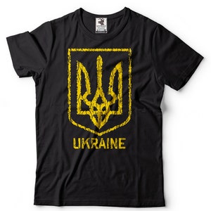 Ukraine Trident T Shirt Ukraine Ukraine Coat of Arms - Etsy