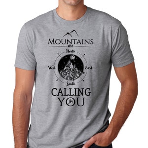 Mountains T-Shirt Camping Traveler Hiking Tee Shirt