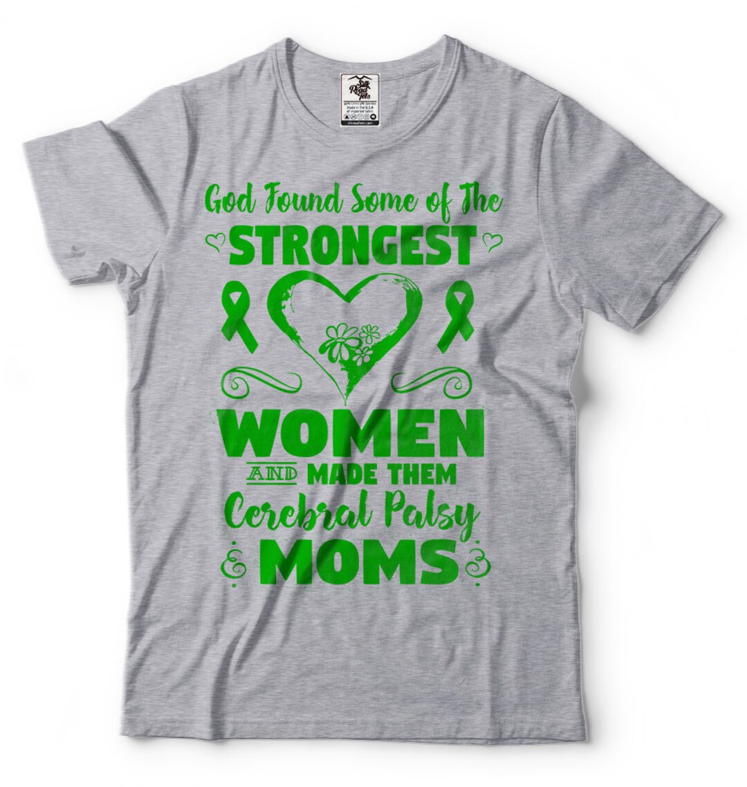 Cerebral Palsy Strongest Moms T-shirt Cerebral Palsy Awareness Tee ...