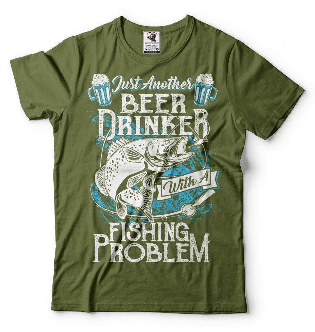 Funny Fishing Tshirt Fisherman Tee Shirt Gift for Fisherman Beer T — free download