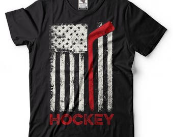 American Team Hockey USA Flag T Shirt 