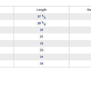 May include: Size chart for a t-shirt with measurements in inches for width, length, and sleeve length. Sizes range from S to 5XL.