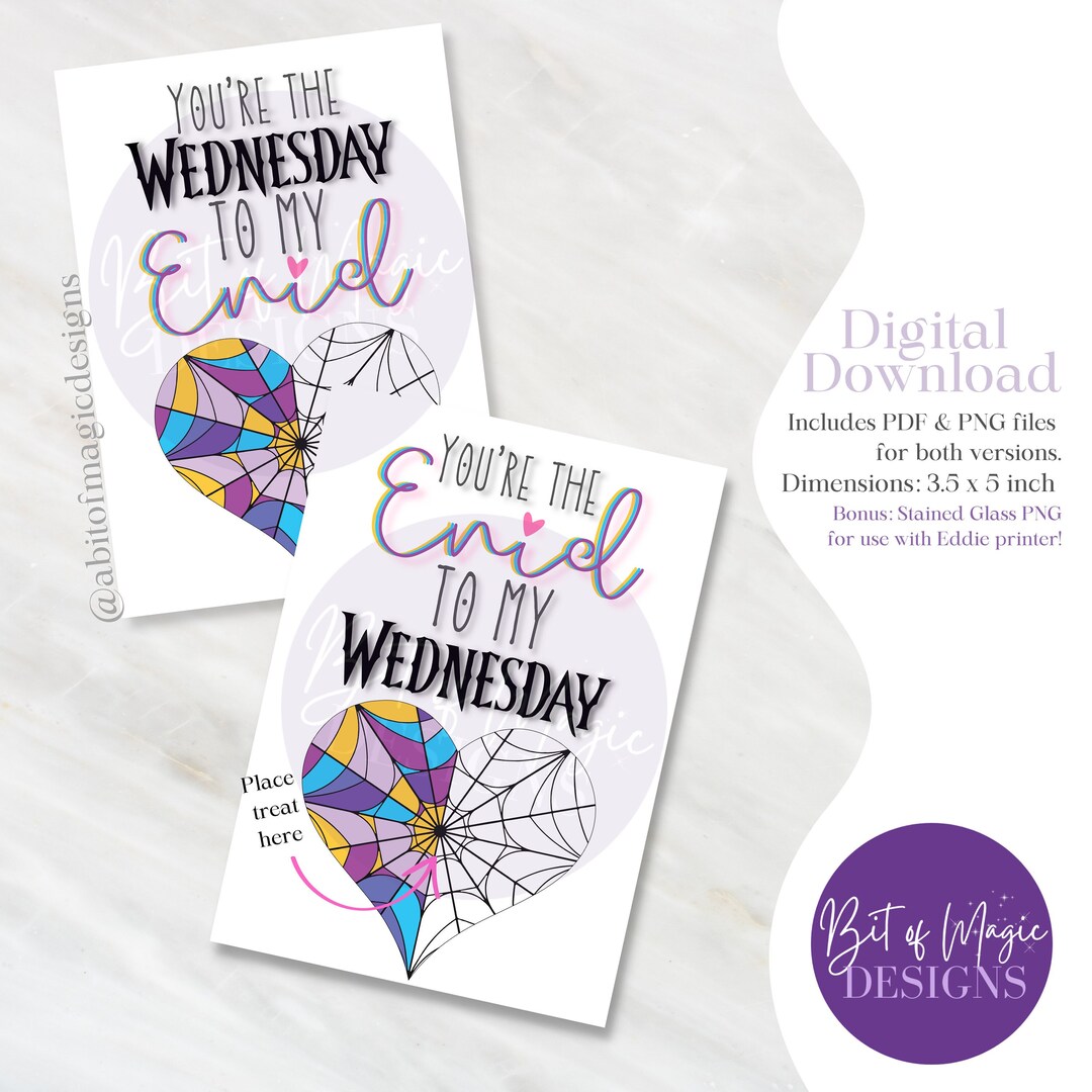 Wednesday and Enid Valentine's Day Galentine's Best Friend Cookie Gift ...