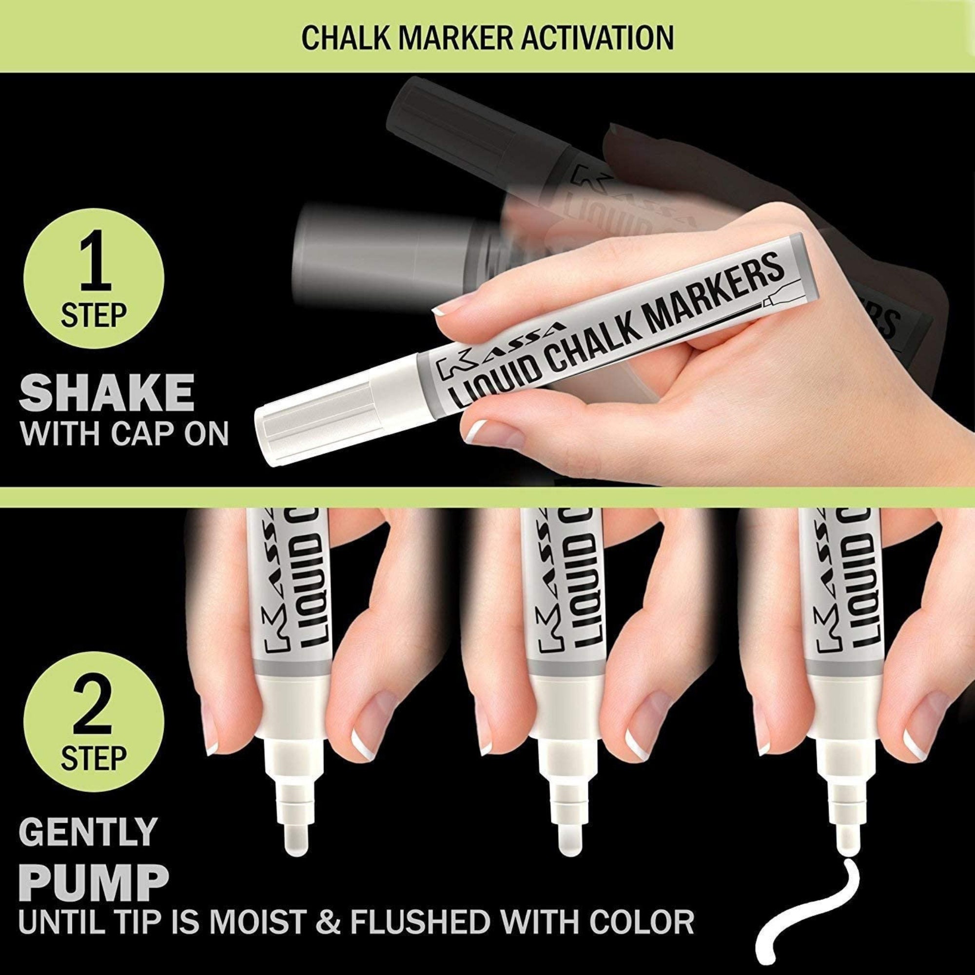 SHARPIE Calligraphic Chisel Tip Water Based Markers (40150SH)