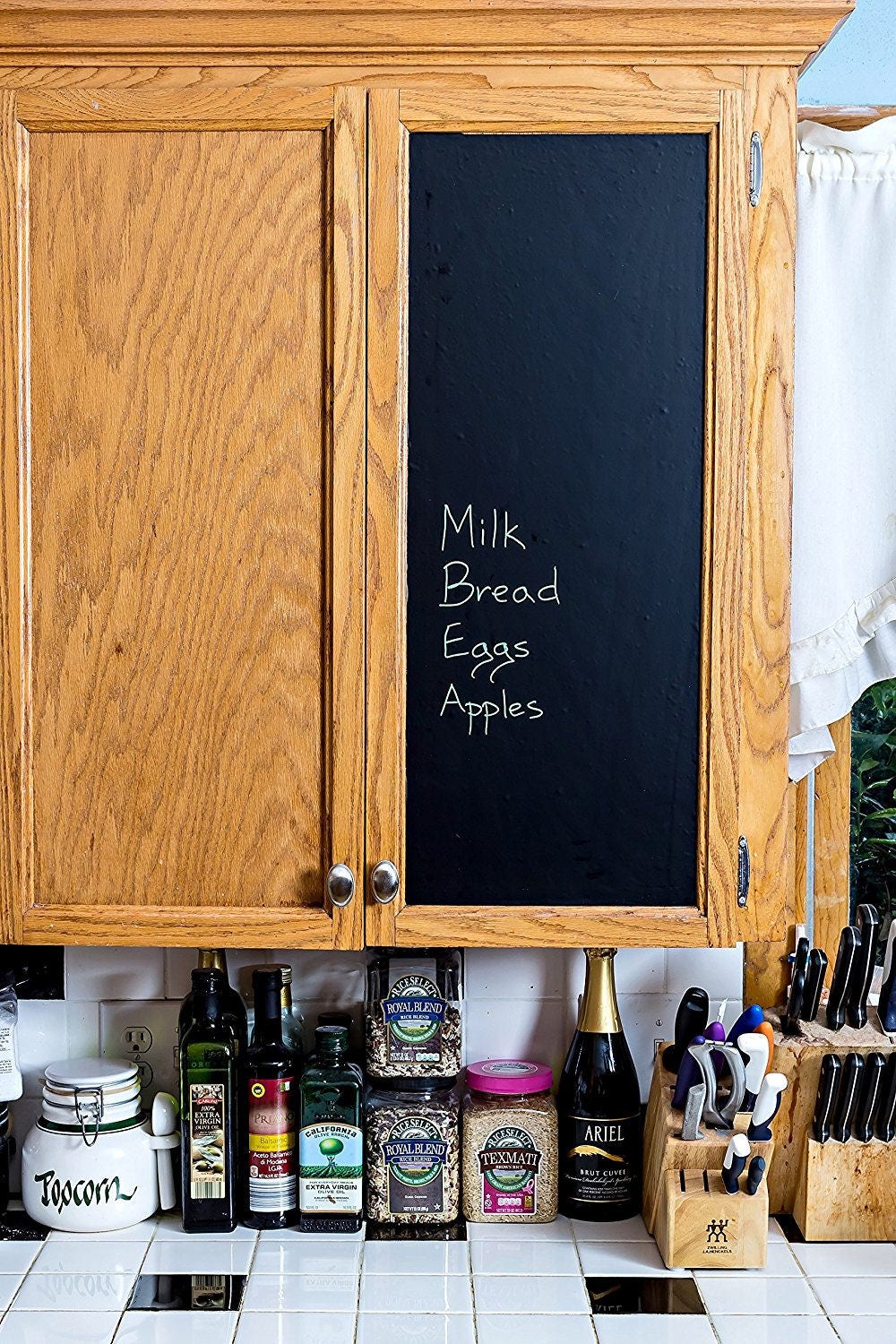 Kassa Large Chalkboard Contact Paper Roll 8 Ft 5 Chalks Etsy