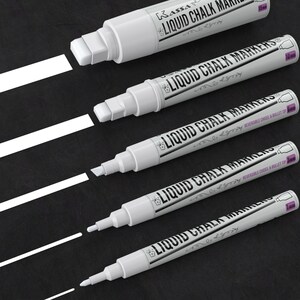 1 X White Liquid Chalk Pen Marker for Glass Windows Chalkboard