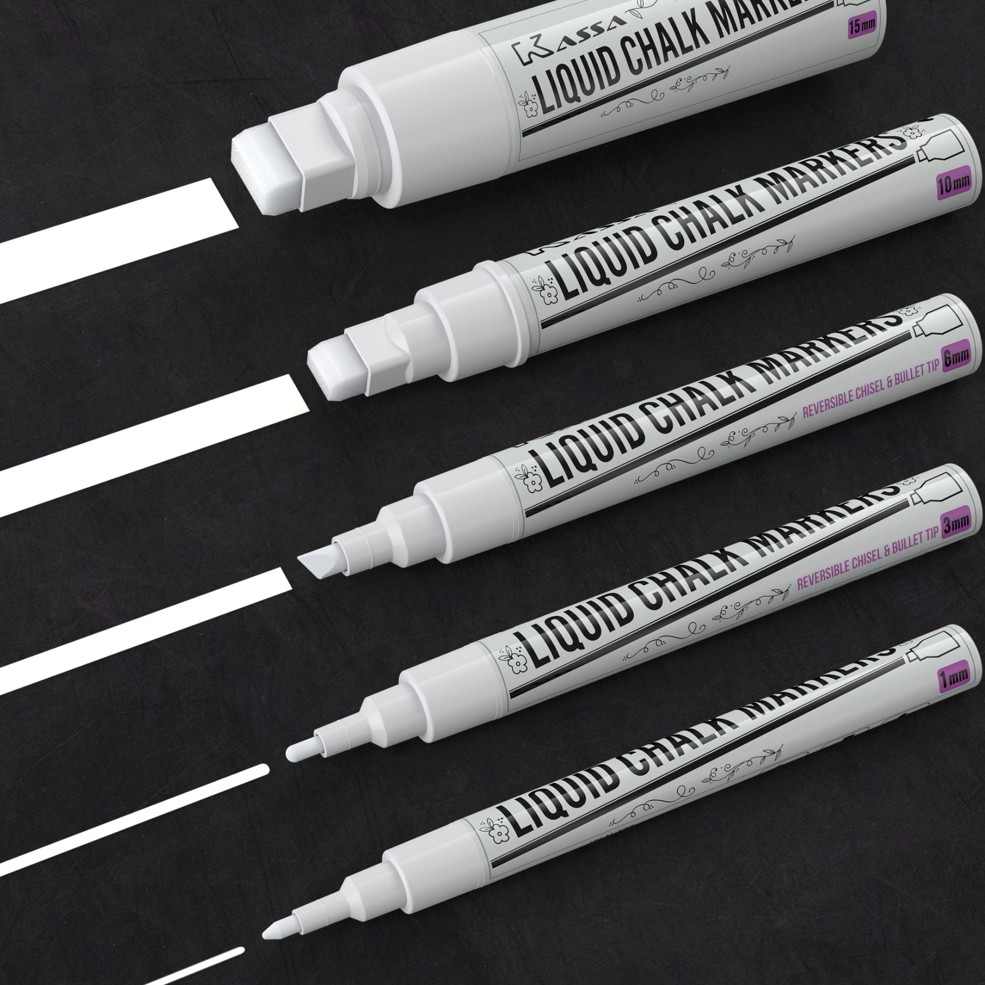 White Waterproof Low Odor Chalk Markers liquid Marker dry - Temu