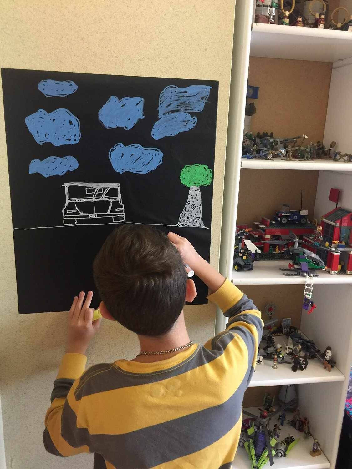 Kassa Large Chalkboard Contact Paper Roll 8 Ft 5 Chalks Etsy