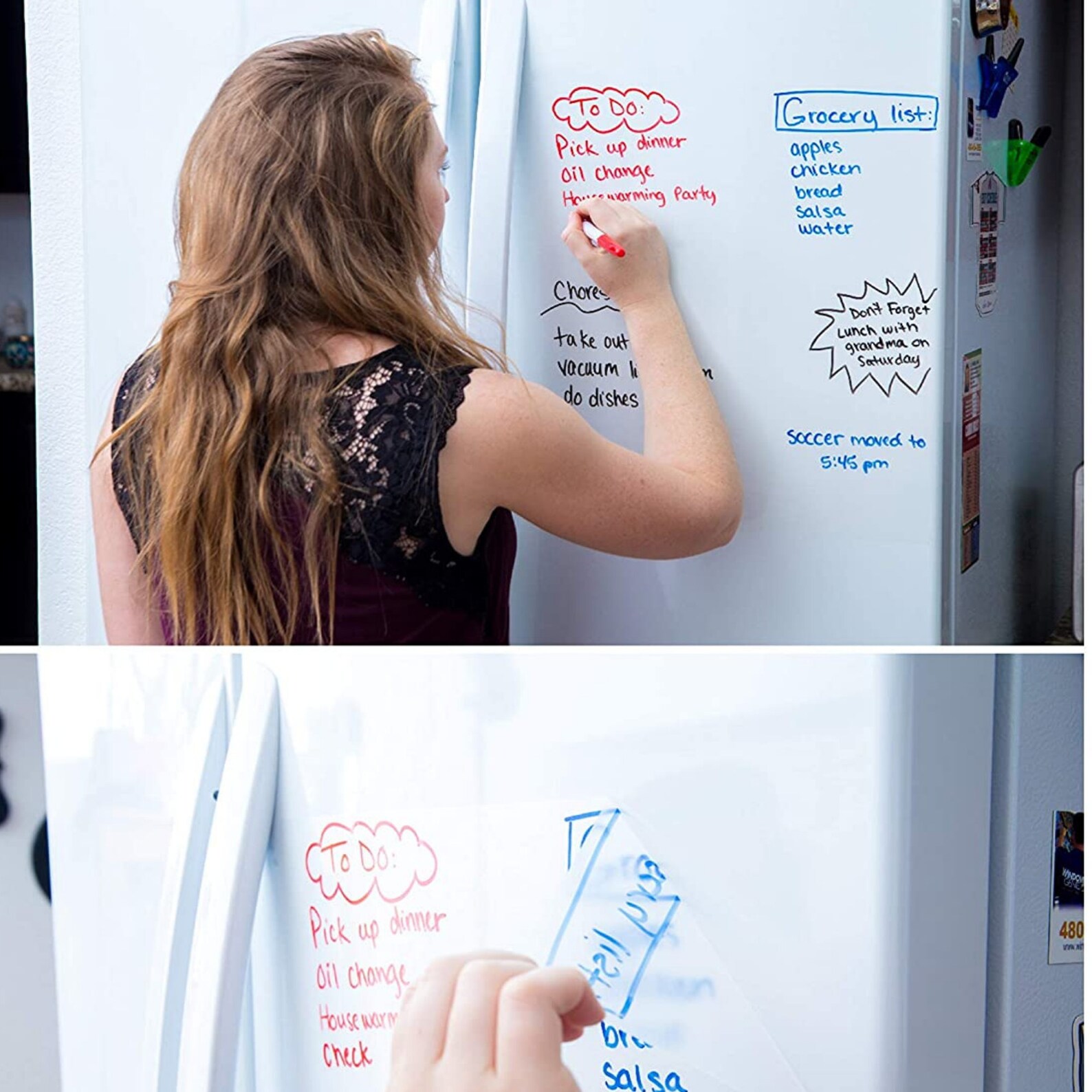 Kassa Large Whiteboard Wall Sticker Roll 17.3 X 96 8 Etsy