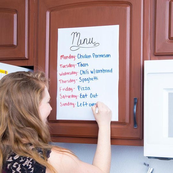 kassa dry erase whiteboard wall sticker roll 6.5 ft extra | etsy