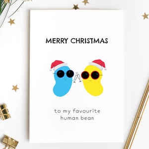 Frohe Weihnachten Karte Happy Xmas für Lieblings Person, Freund, Freundin, beste Freund, Partner Mann, Frau, nettes Wortspiel