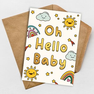 Carte de félicitations pour la naissance de votre nouveau-né Carte de bienvenue pour bébé garçon ou fille à l'occasion de la naissance de votre nouveau-né BYANIKA