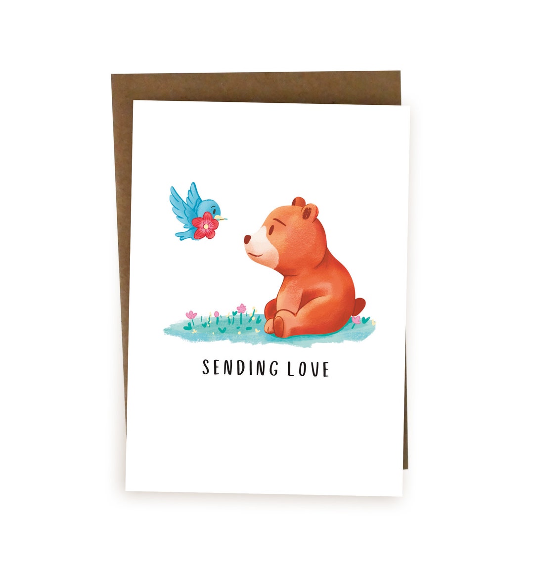 Sending Love Card Thinking of You Card Get Well Soon Card Sympathy Card ...