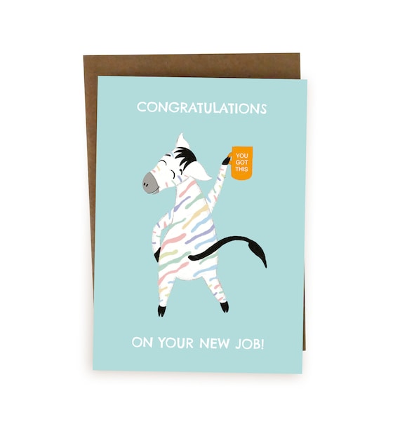 Old English Co. Neue Job Karte – Congratulations Well Done Grußkarte (innen Leer)