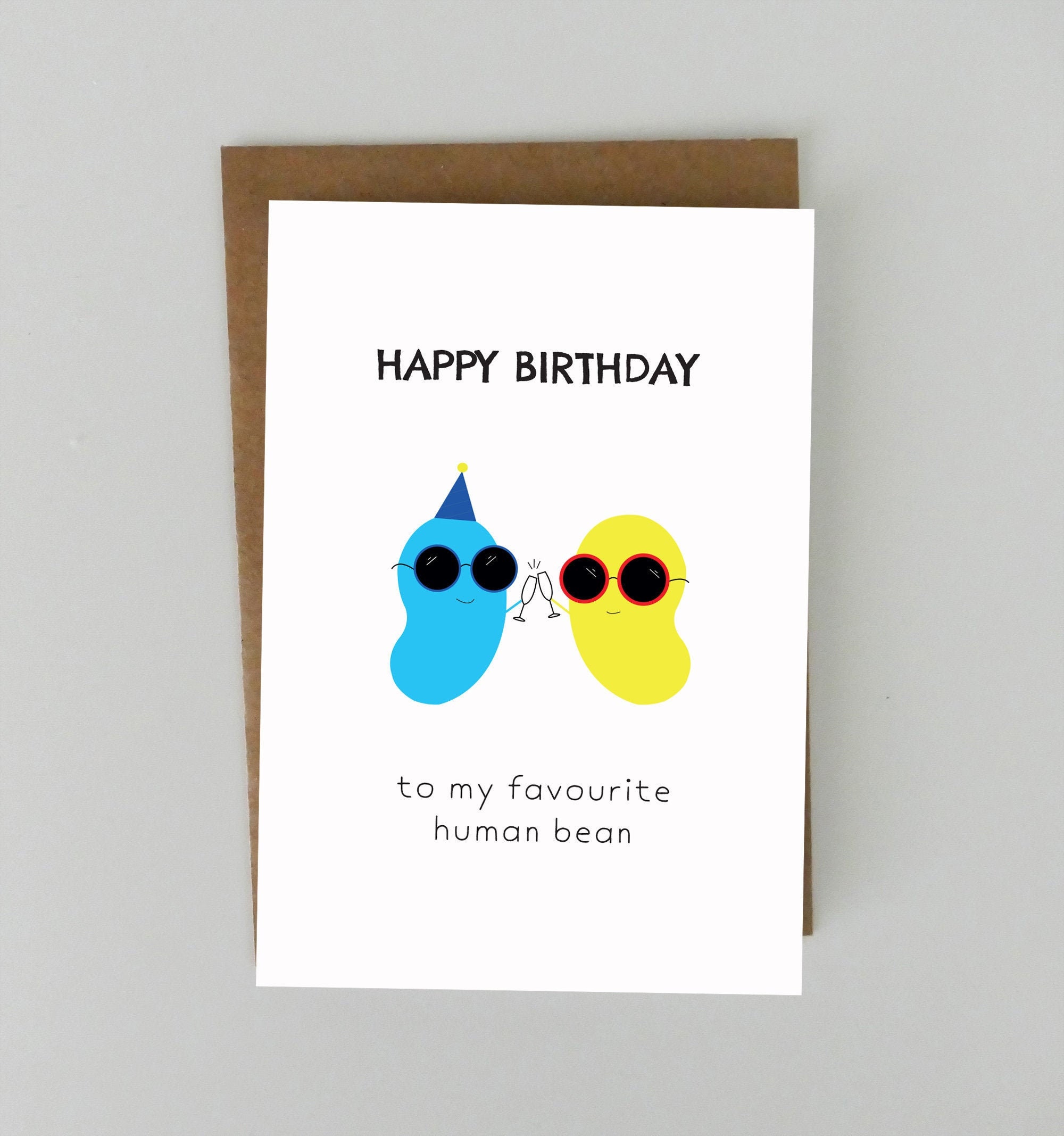 Happy Birthday Favourite Human Bean Card for Boyfriend - Etsy Happy Birthday Favourite Human Bean Card for Boyfriend - Etsy