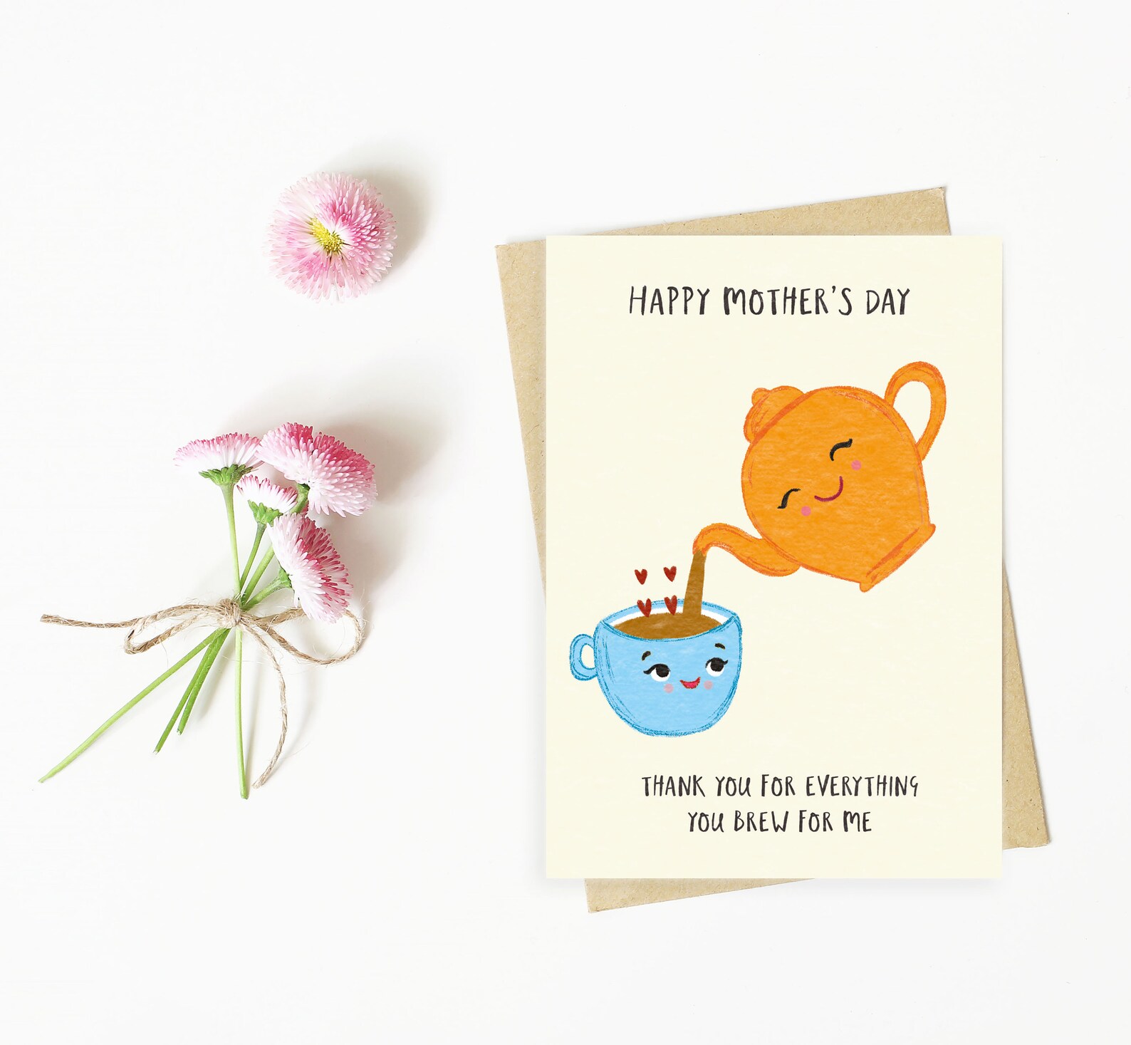 Mothers Day Card Cute Funny Thank You Mum Gifts Card for Mum Gift for ...