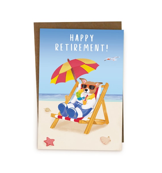 Congratulations Retirement Card for Colleague Dad Mum Friend Etsy UK
