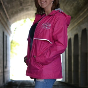 Personalized Violet Adult Rain Jacket│HandPicked │Charles River