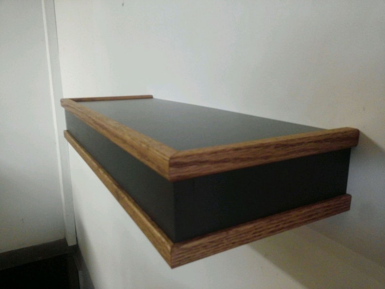 Floating Shelf w/ Hidden Drawer Etsy