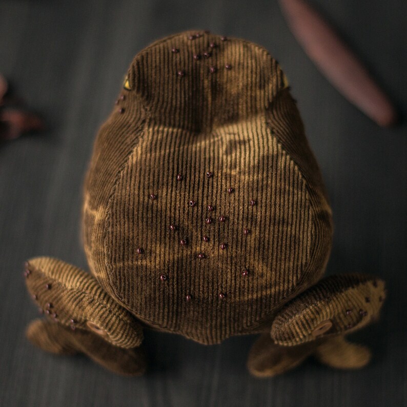 Sewing Pattern & Tutorial  The Familiar Toad in a Witch Hat image 7